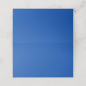 Kobalt blauwe vaste kleur plaatskaartje (Buitenkant ongevouwen)
