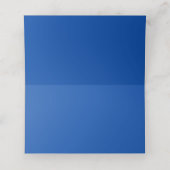 Kobalt blauwe vaste kleur plaatskaartje (Binnenkant ongevouwen)