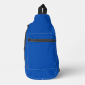 Kobalt blauwe vaste kleur sling bag (Voorkant)
