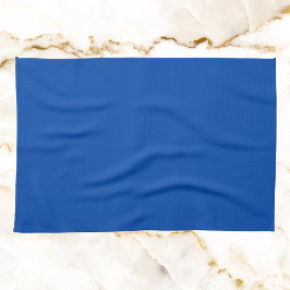 Kobalt blauwe vaste kleur theedoek