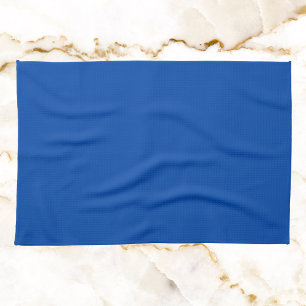 Kobalt blauwe vaste kleur theedoek