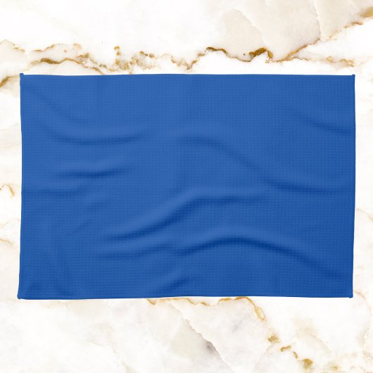Kobalt blauwe vaste kleur theedoek