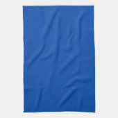 Kobalt blauwe vaste kleur theedoek (Verticaal)