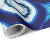 Kobalt Blue Agate Wrapping Paper Cadeaupapier (Rol Hoek)