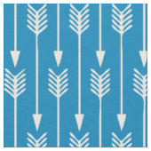 Kobalt Blue Arrows Pattern Stof (Close Up)