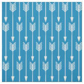 Kobalt Blue Arrows Pattern Stof (Swatch)