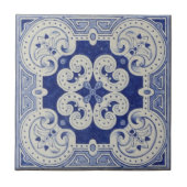 Kobalt Blue Ceramic Tile Tegeltje (Voorkant)