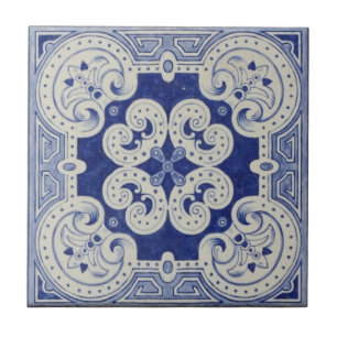 Kobalt Blue Ceramic Tile Tegeltje