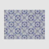 Kobalt Blue Ceramic Tile Tissuepapier (Voorkant)