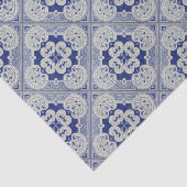Kobalt Blue Ceramic Tile Tissuepapier (Detail)