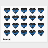 Kobalt Blue en Black Damask 1,5-inch Heart Sticker (Vel)