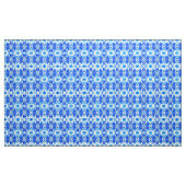 Kobalt Blue en White Batik Tegel Pattern Stof (Yard (91,4 cm))