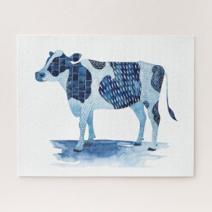 Kobalt Blue Farm Animals - Kabeljauw Legpuzzel