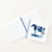 Kobalt Blue Farm Animals - Koe Notitieboek (Binnen)