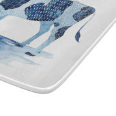 Kobalt Blue Farm Animals - Koe Snijplank (Hoek)