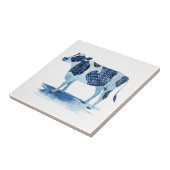 Kobalt Blue Farm Animals - Koe Tegeltje (Zijkant)