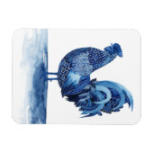 Kobalt Blue Farm Animals - Rooster Magneet (Horizontaal)