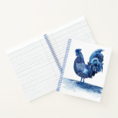 Kobalt Blue Farm Animals - Rooster Notitieboek (Binnen)