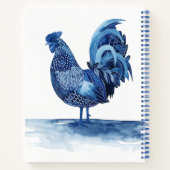 Kobalt Blue Farm Animals - Rooster Notitieboek (Achterkant)