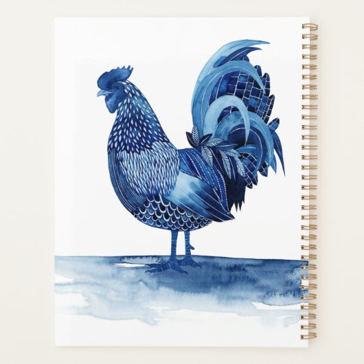 Kobalt Blue Farm Animals - Rooster Planner (Achterkant)