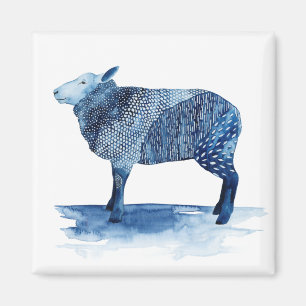 Kobalt Blue Farm Animals - Schapen Magneet