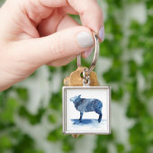 Kobalt Blue Farm Animals - Schapen Sleutelhanger (Hand)