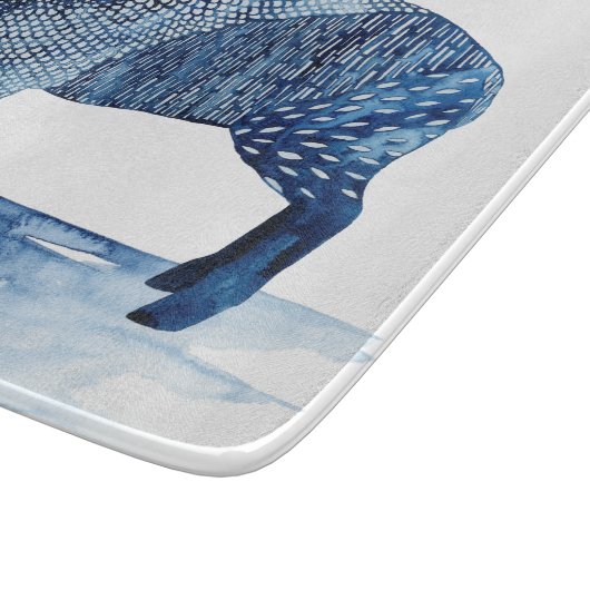 Kobalt Blue Farm Animals - Schapen Snijplank (Hoek)