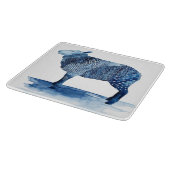 Kobalt Blue Farm Animals - Schapen Snijplank (Hoek)