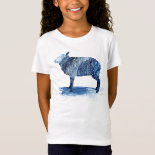 Kobalt Blue Farm Animals - Schapen T-shirt