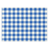 Kobalt Blue Gingham / Buffalo Check Tablecloth Tafelkleed (Voorkant (Horizontaal))