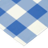 Kobalt Blue Gingham / Buffalo Check Tablecloth Tafelkleed (Gekanteld)