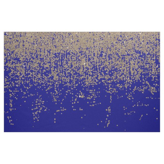 Kobalt Blue Glitter Ombre Gradient Stof (Yard (91,4 cm))