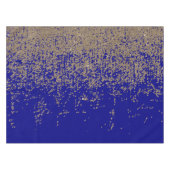 Kobalt Blue Glitter Ombre Gradient Tafelkleed (Voorkant (Horizontaal))