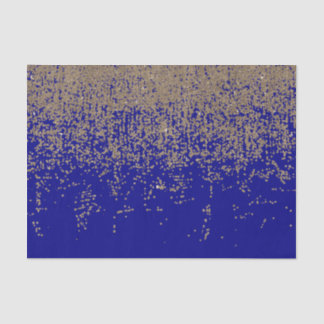 Kobalt Blue Glitter Ombre Gradient Tissuepapier