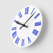 Kobalt Blue Glitter ombre Minimal Indigo Cobalt Ronde Klok (Hoek)