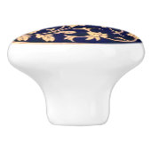kobalt Blue & Gold Ceramic Drawer Pull Keramische Knop (Zijkant)