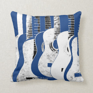 Kobalt Blue Guitar Pillow Kussen