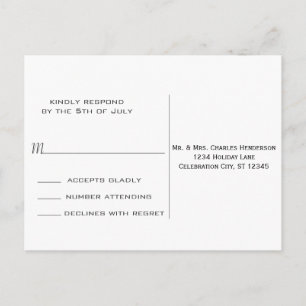 Kobalt Blue Heart Leaf Tree Weddenschap RSVP Uitnodiging Briefkaart