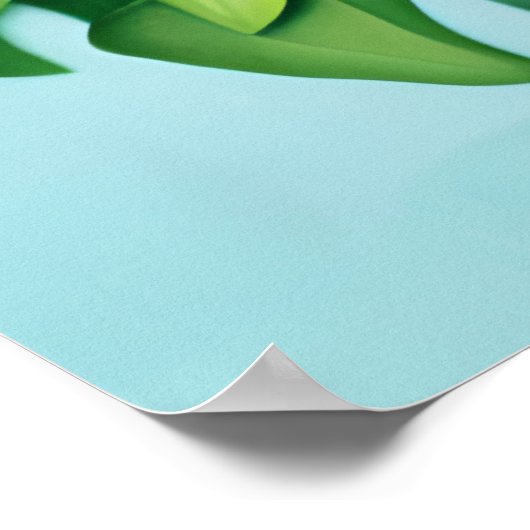 Kobalt Blue Hyacinths en Hydrangeas Poster (Hoek)