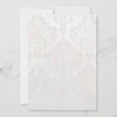 Kobalt blue hydrangea flower trouwuitnodiging kaart (Achterkant)