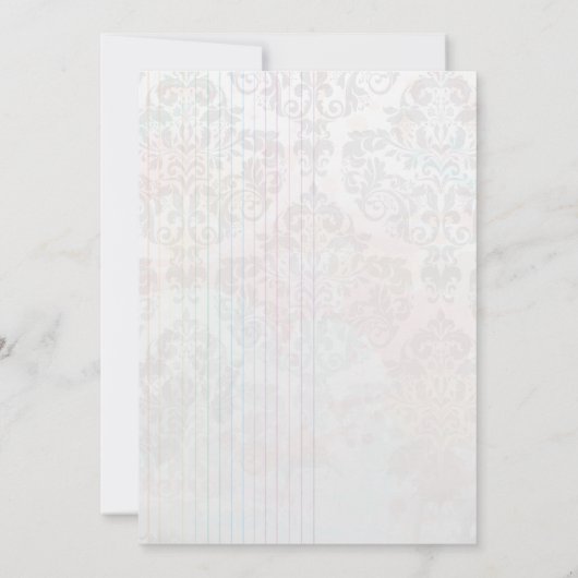 Kobalt blue hydrangea flower trouwuitnodiging kaart (Achterkant)