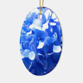 Kobalt Blue Hydrangea Keramisch Ornament (Links)