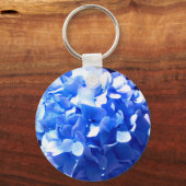 Kobalt Blue Hydrangea Sleutelhanger (Voorkant)