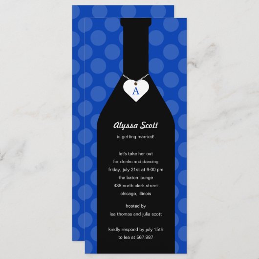 Kobalt Blue Kaart (Voorkant / Achterkant)