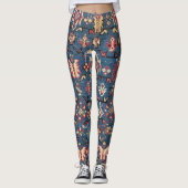 Kobalt Blue Khyrdagyd : 19e eeuw authentieke Leggings (Voorkant)