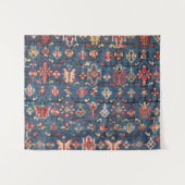 Kobalt Blue Khyrdagyd : 19e eeuw authentieke Wandkleed (Voorkant (horizontaal))