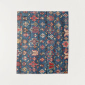 Kobalt Blue Khyrdagyd : 19e eeuw authentieke Wandkleed (Voorkant)