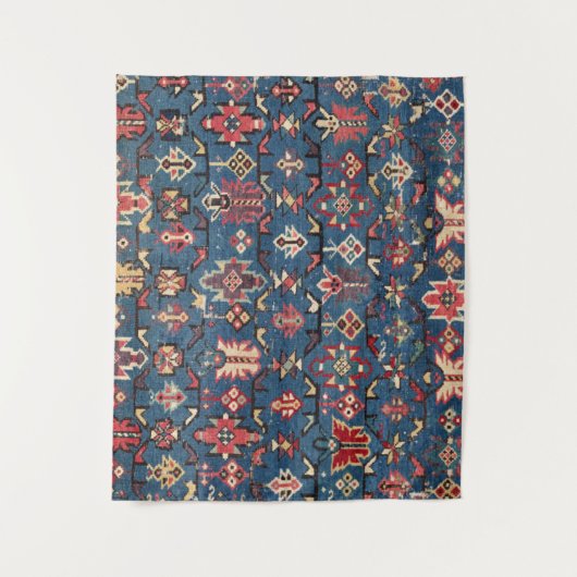 Kobalt Blue Khyrdagyd : 19e eeuw authentieke Wandkleed (Voorkant)