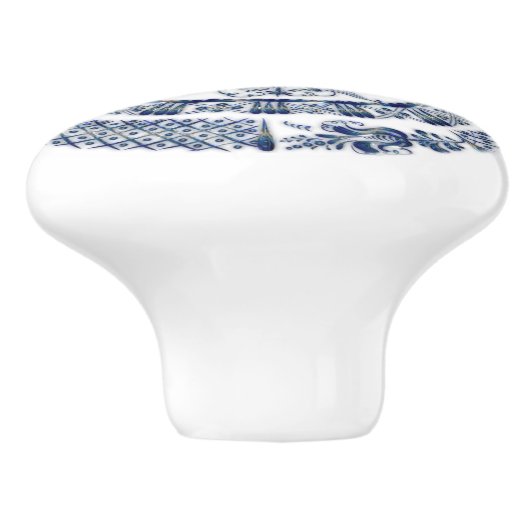 Kobalt Blue Mandala Keukenkast Drawer Knob Keramische Knop (Zijkant)