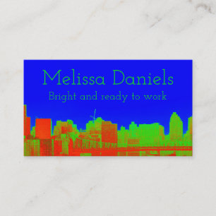 Kobalt Blue NYC Skyline Visitekaartjes